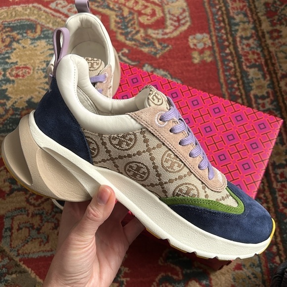 Tory Burch T Monogram Good Luck Trainer - Picture 10 of 16